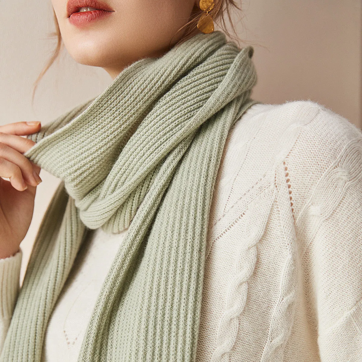 100% Cashmere Plain All Matched Scarves