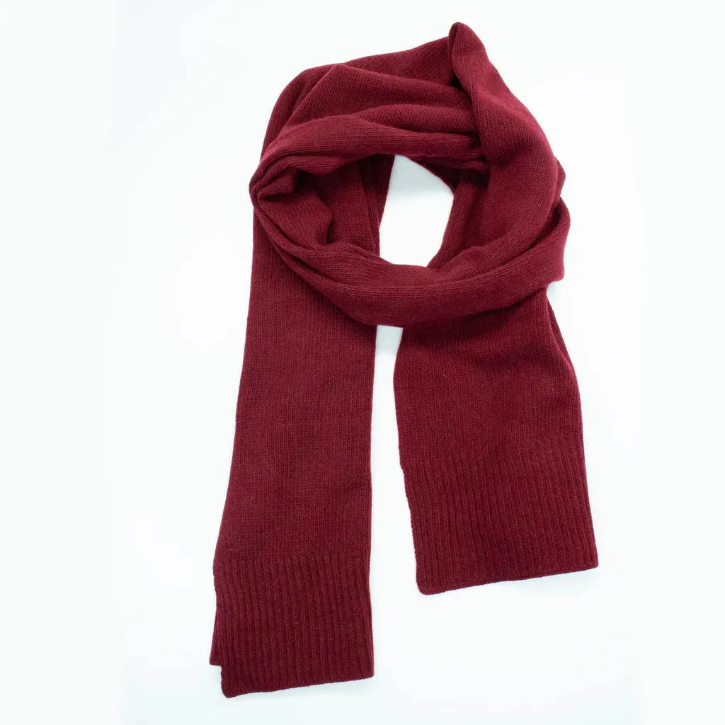 BAROLO Italian Ribbed Edge Cashmere Wrap/Scarf