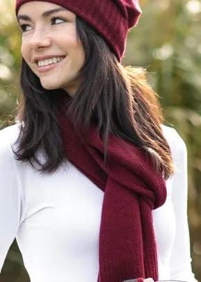 BAROLO Italian Ribbed Edge Cashmere Wrap/Scarf