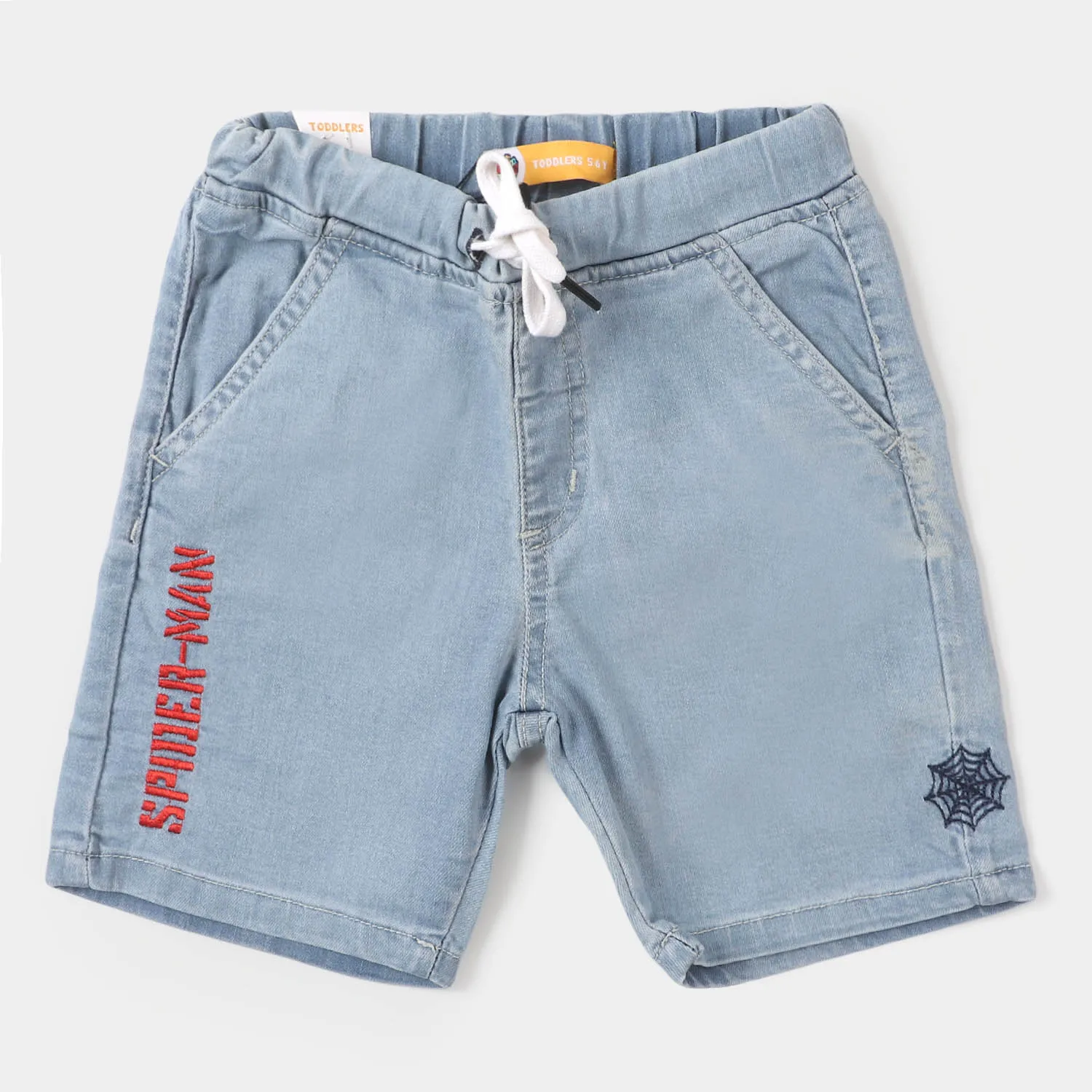 Boys Denim Short Character - Ice Blue