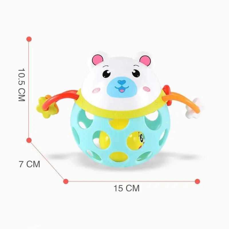 Cartoon Animals Shaped 0-12 Months Baby Rattle Toy