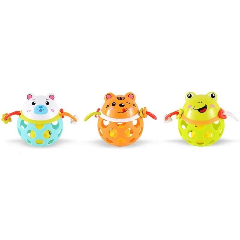 Cartoon Animals Shaped 0-12 Months Baby Rattle Toy