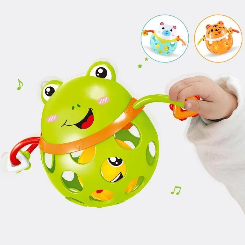 Cartoon Animals Shaped 0-12 Months Baby Rattle Toy