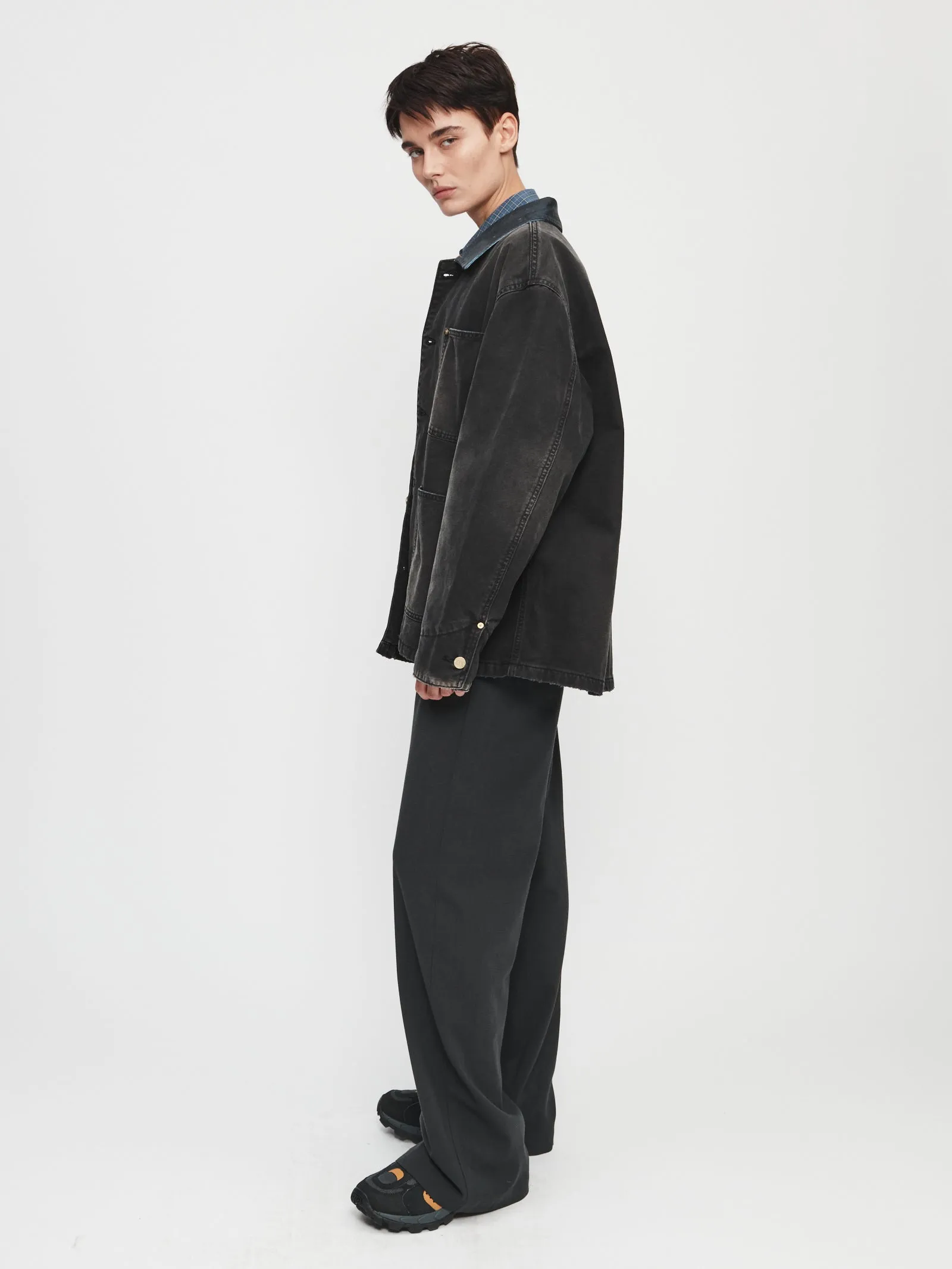 Chore Coat in Washed Black