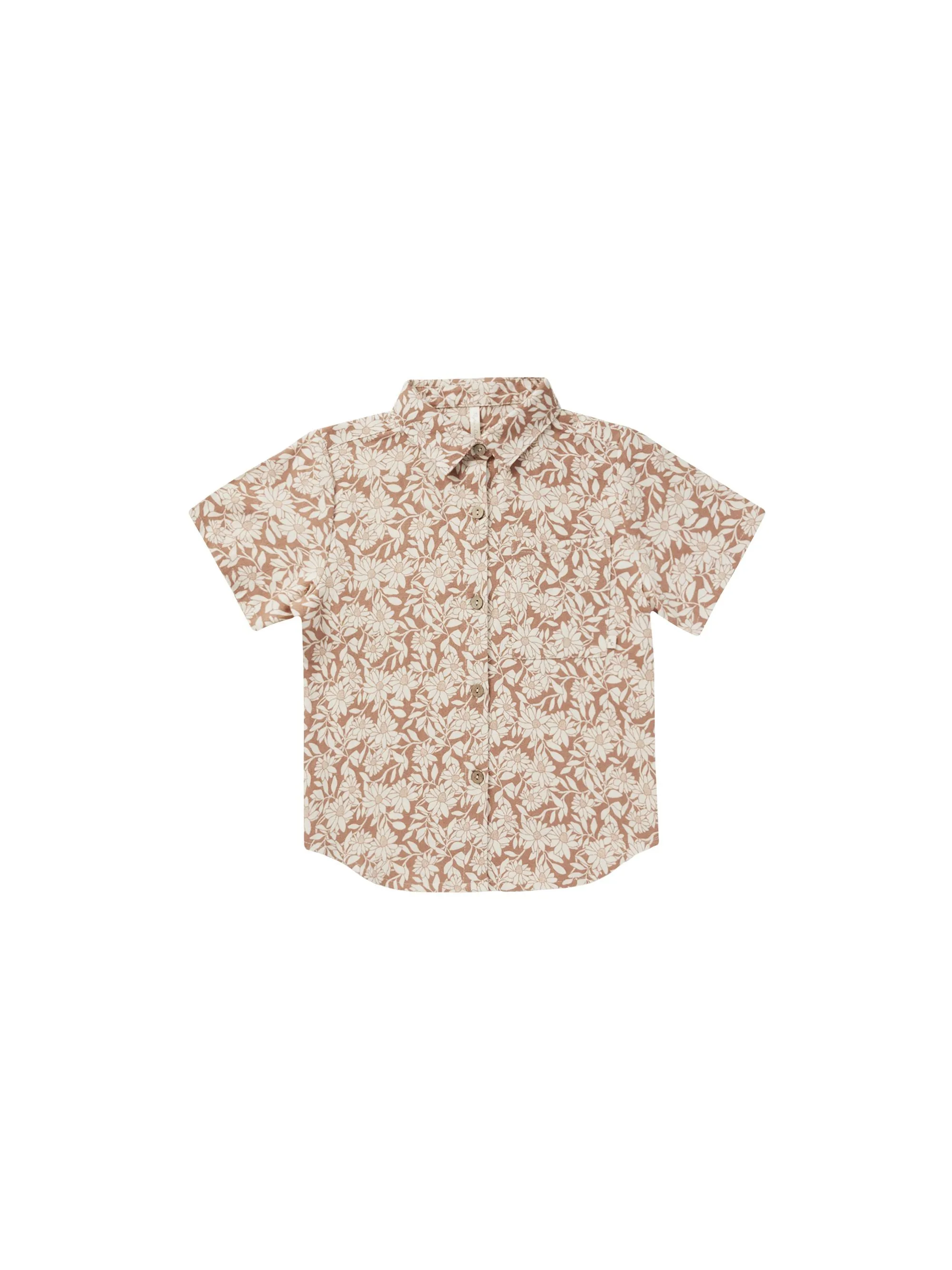 Collared Short Sleeve Shirt | Plumeria