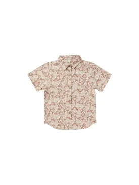 Collared Short Sleeve Shirt | Plumeria