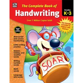 Complete Book Of Handwriting Workbook Grade Kinder-3