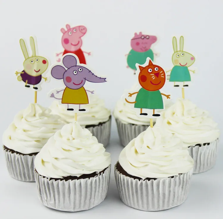 Cute Cartoon Cake Toppers for Baby Showers