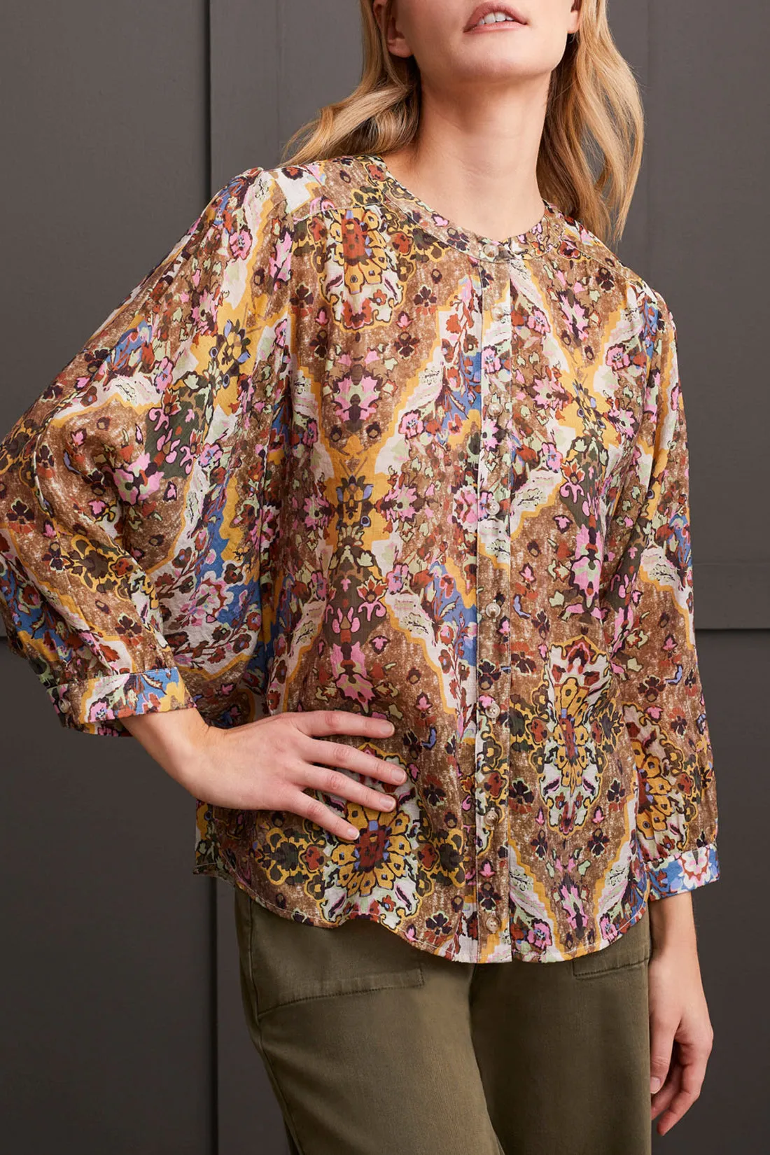 Dolman Sleeve Wide Blouse