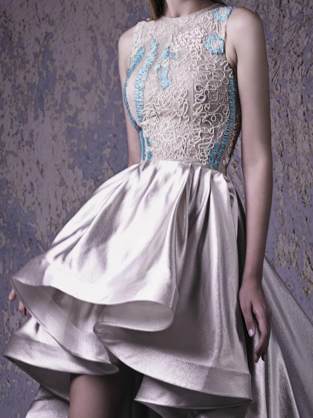 EMBELLISHED COCKTAIL GOWN