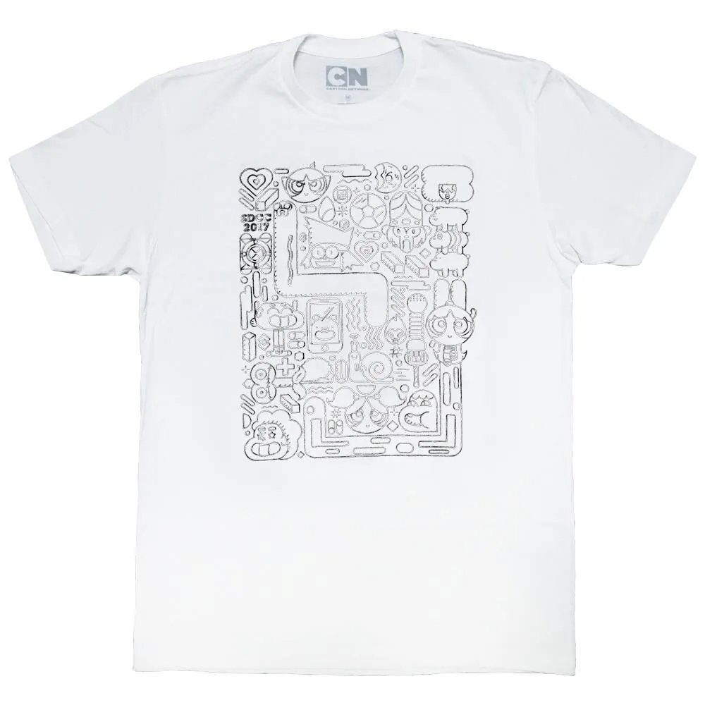 Exclusive San Diego Comic-Con 2017 White Foil T-Shirt