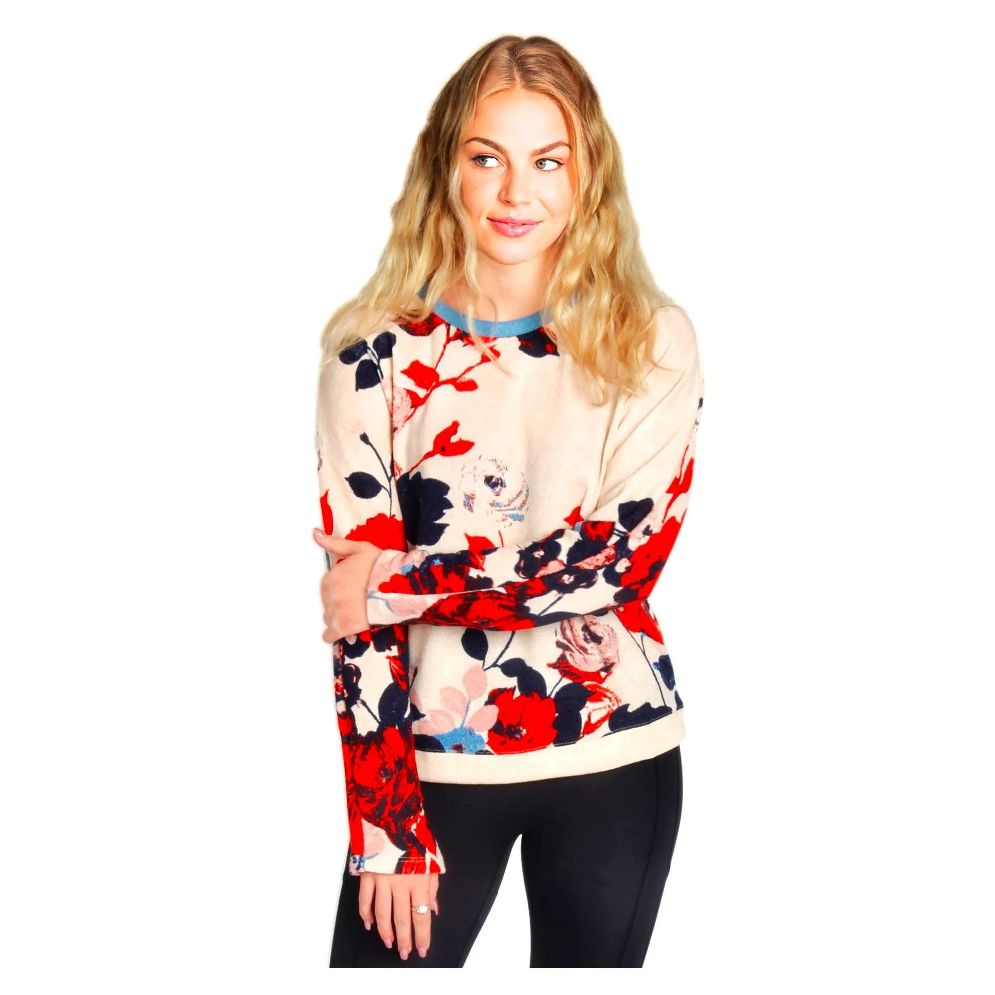 Floral Crew Neck Top