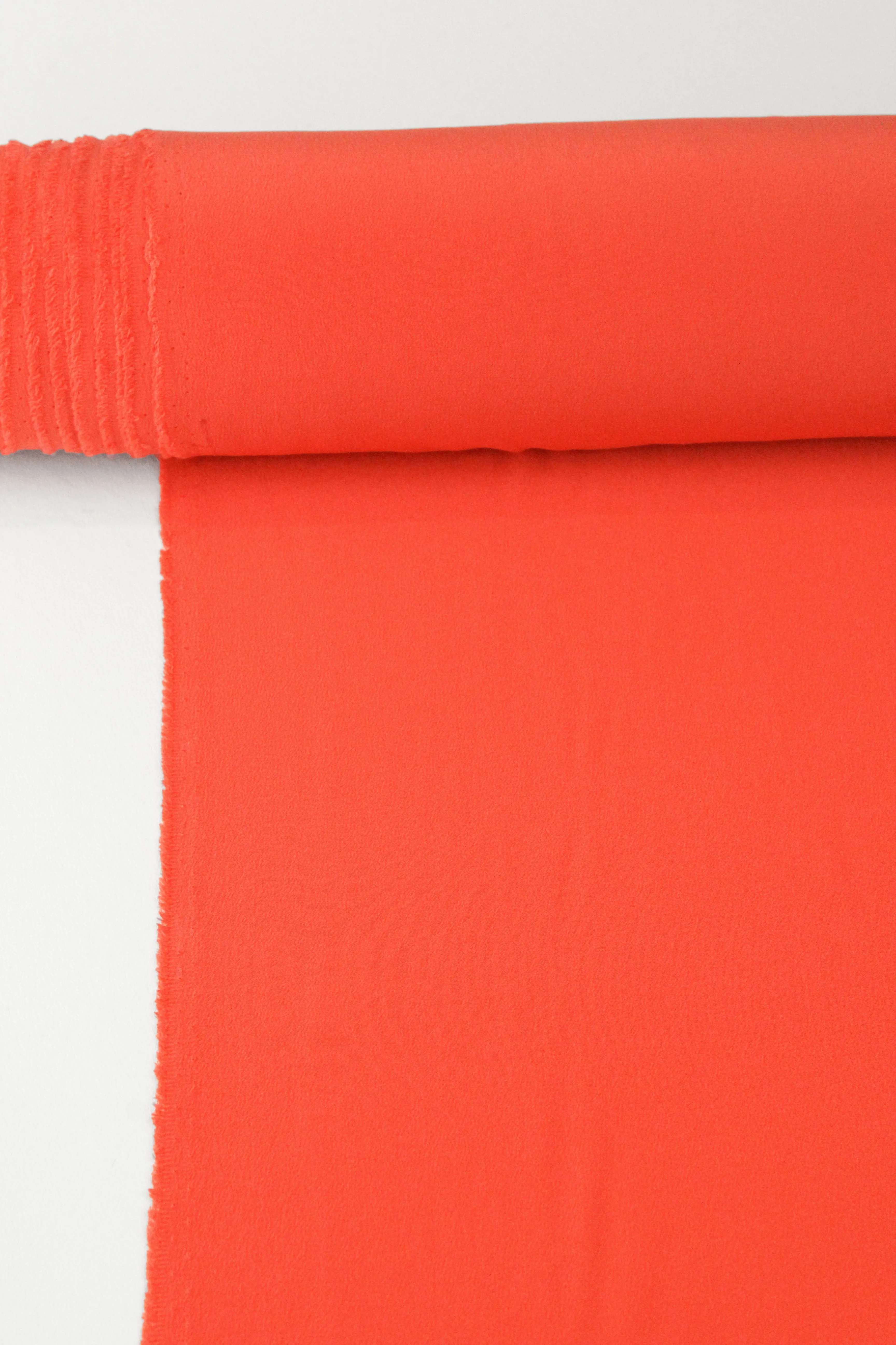 Italian Silk Crepe de Chine | Coral