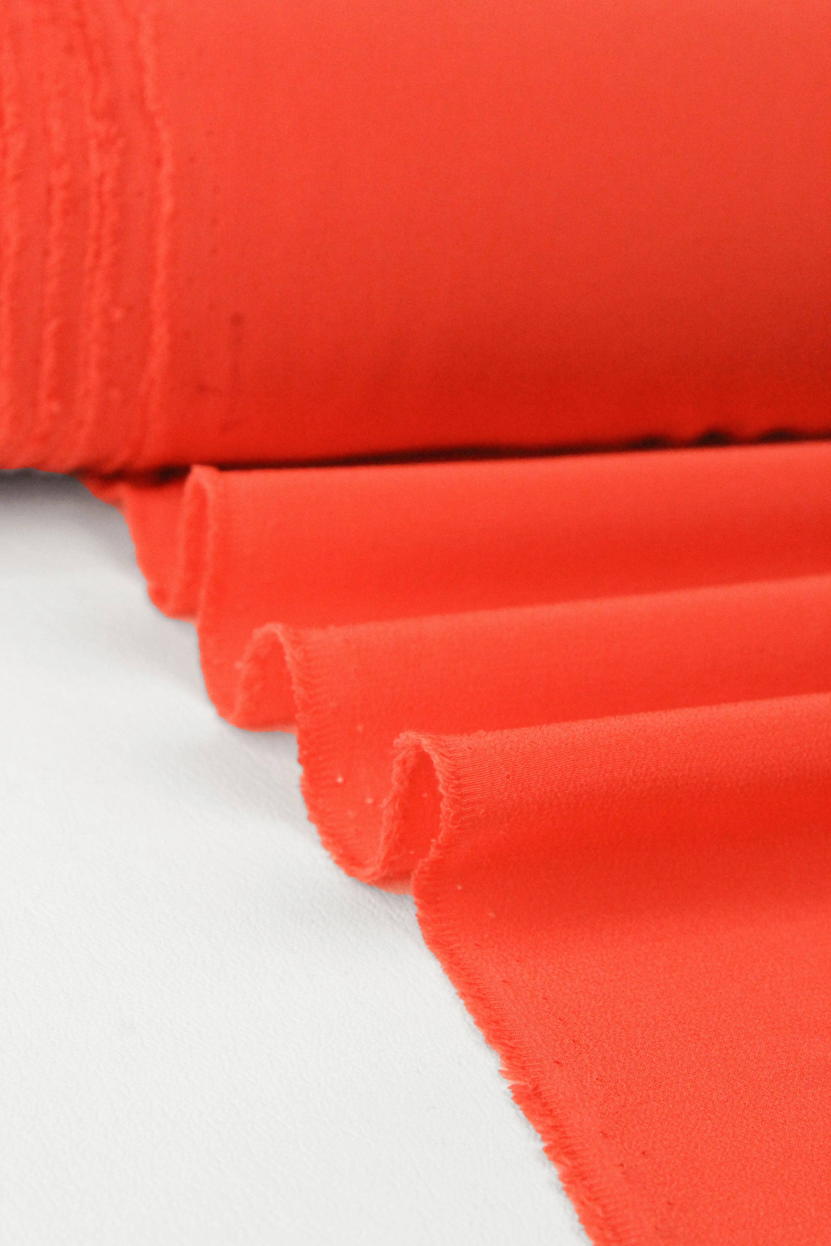 Italian Silk Crepe de Chine | Coral