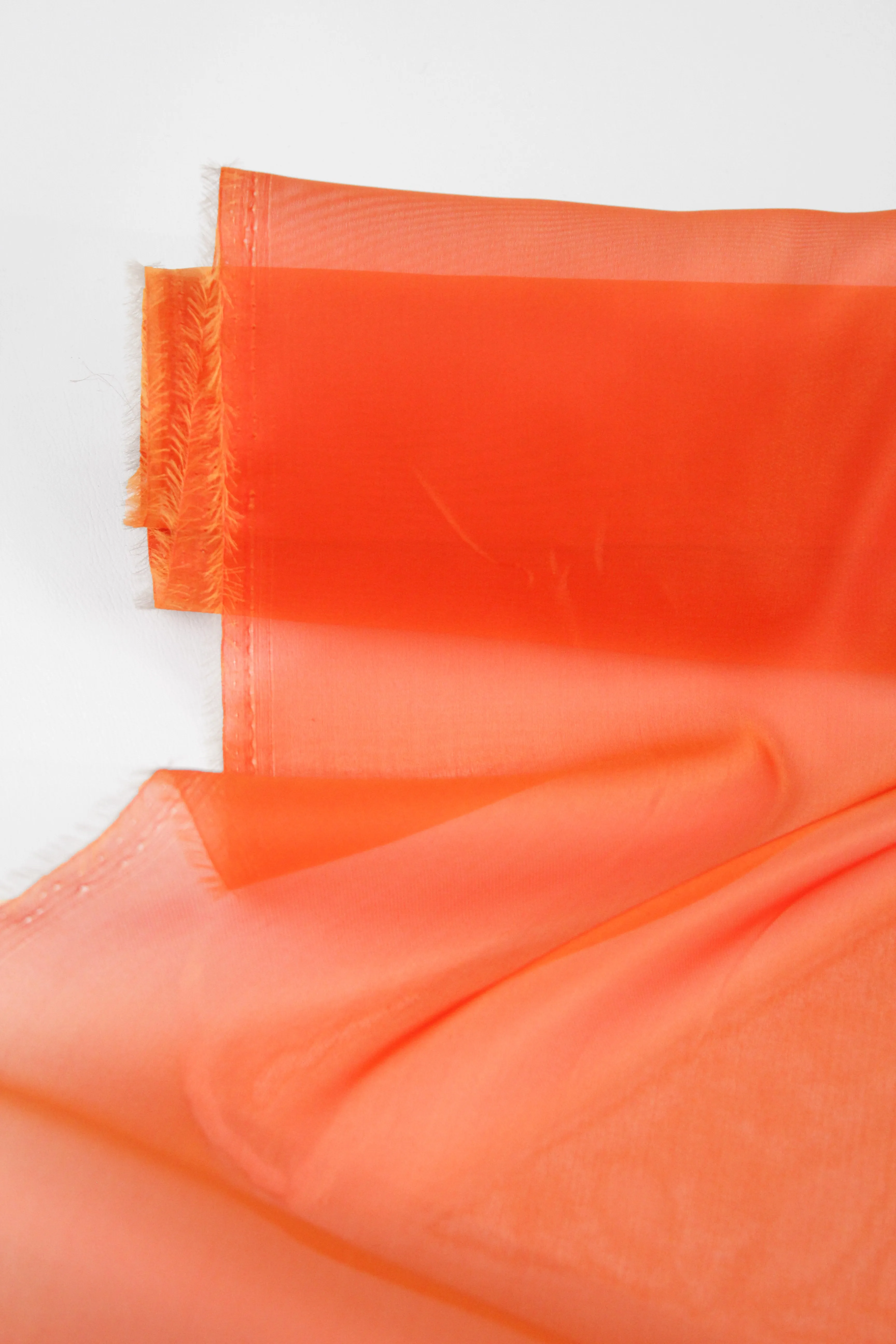 Italian Silk Organza | Persimmon