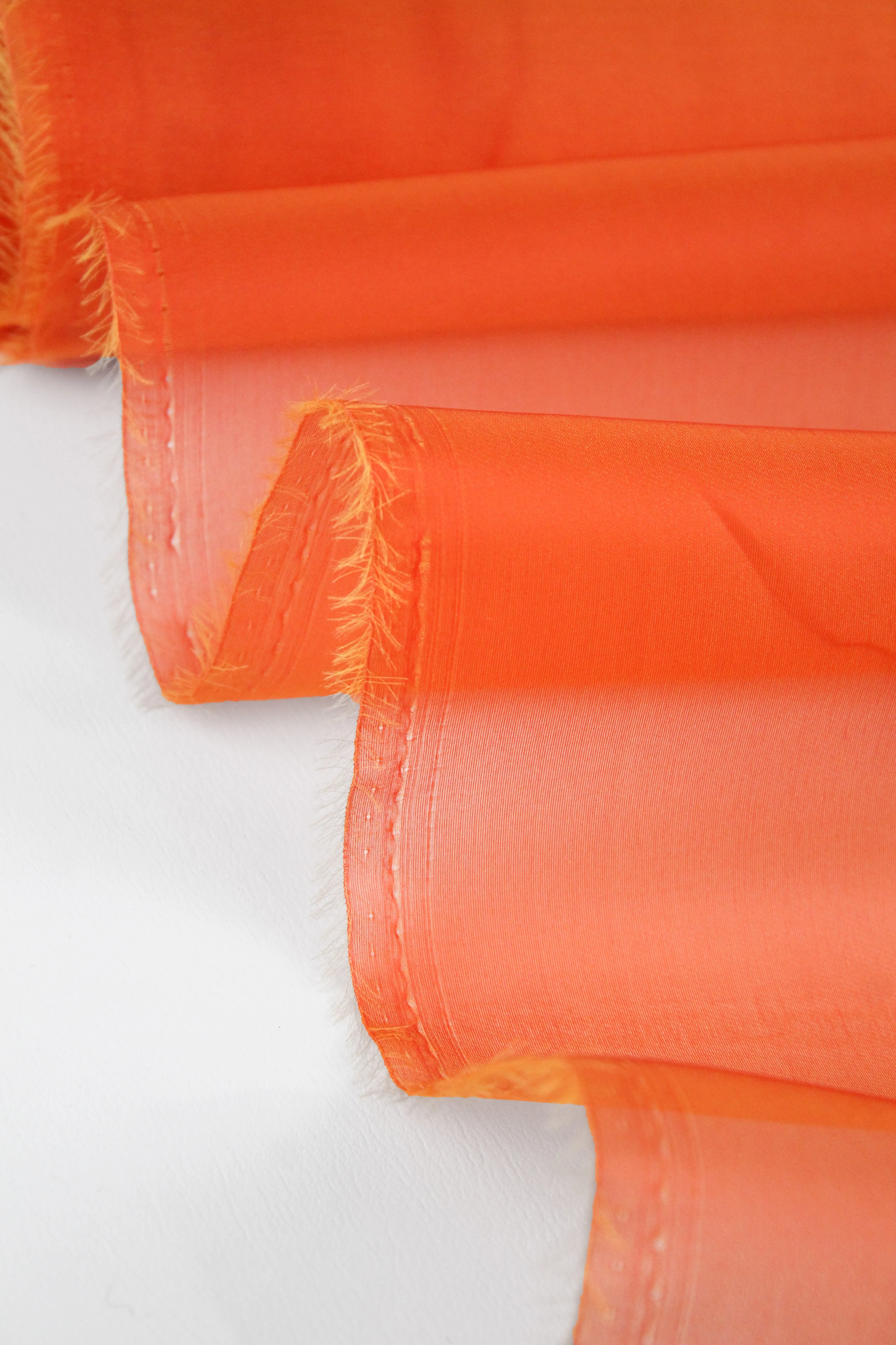 Italian Silk Organza | Persimmon