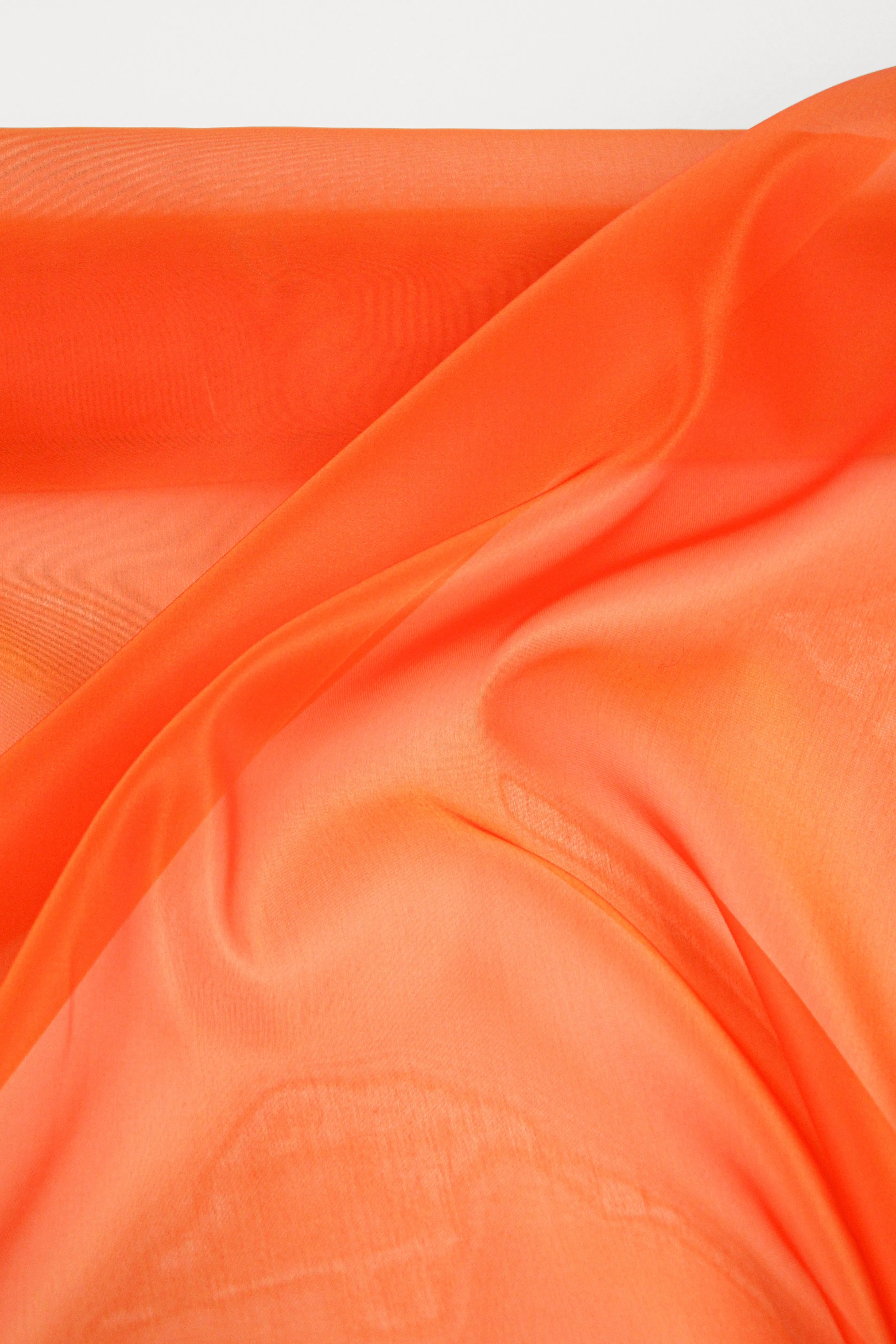 Italian Silk Organza | Persimmon