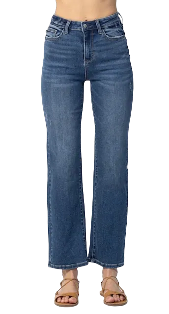 Judy Blue Womens High-Waisted Dad Jeans