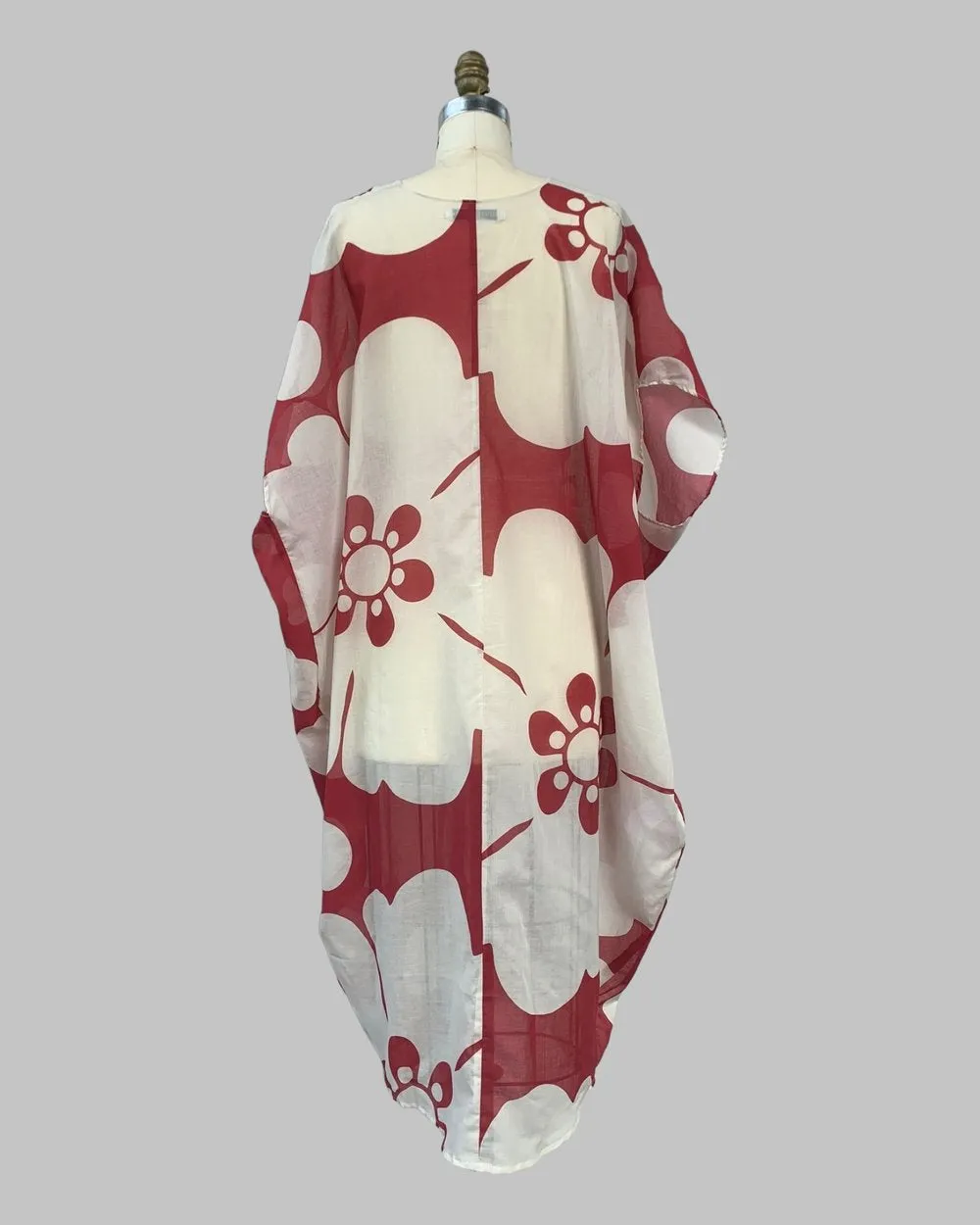 Jumbo Burgundy Floral Print Kaftan