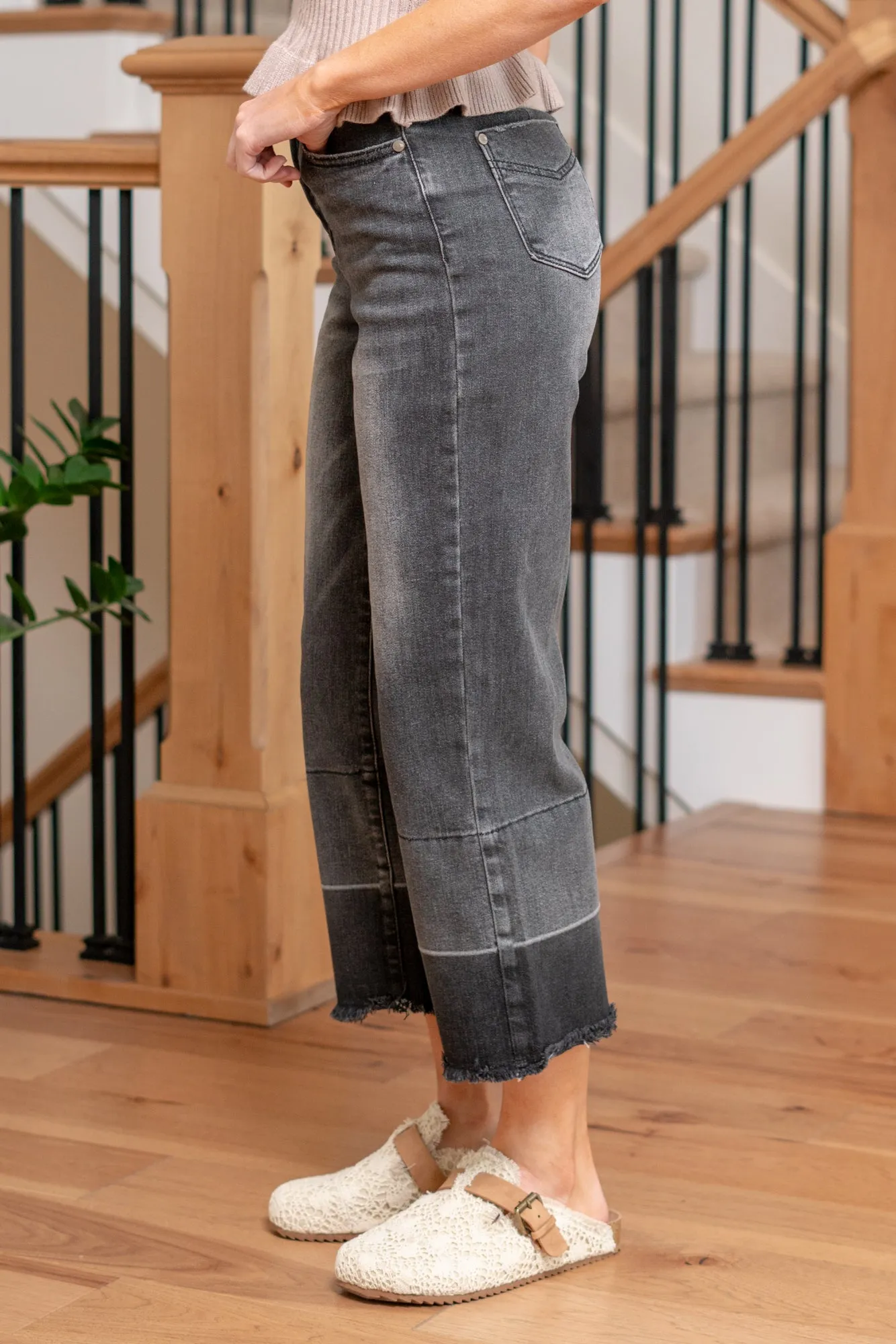 Knoxville High Rise Wide Leg Crop