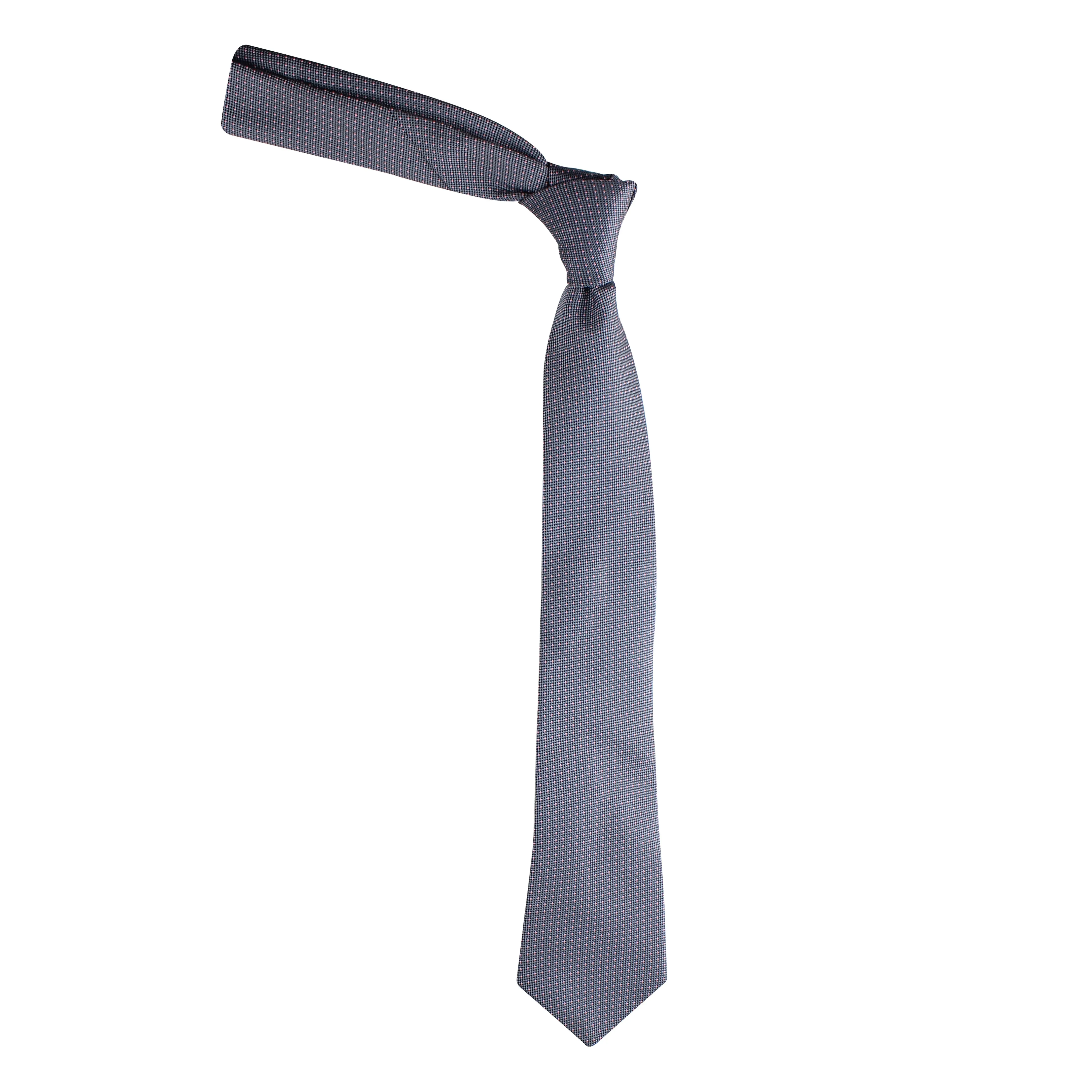 Kovove Gray Polka Dot Necktie and Pocket Square Gift Box