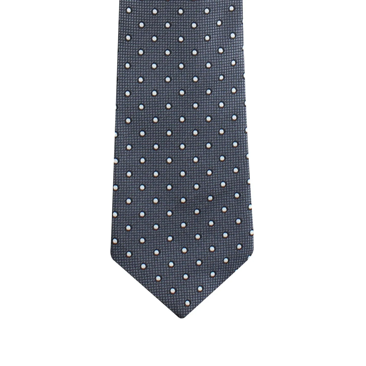 Kovove The Enchanting Polka Dot Dark Grey Necktie and Pocket Square Gift Box