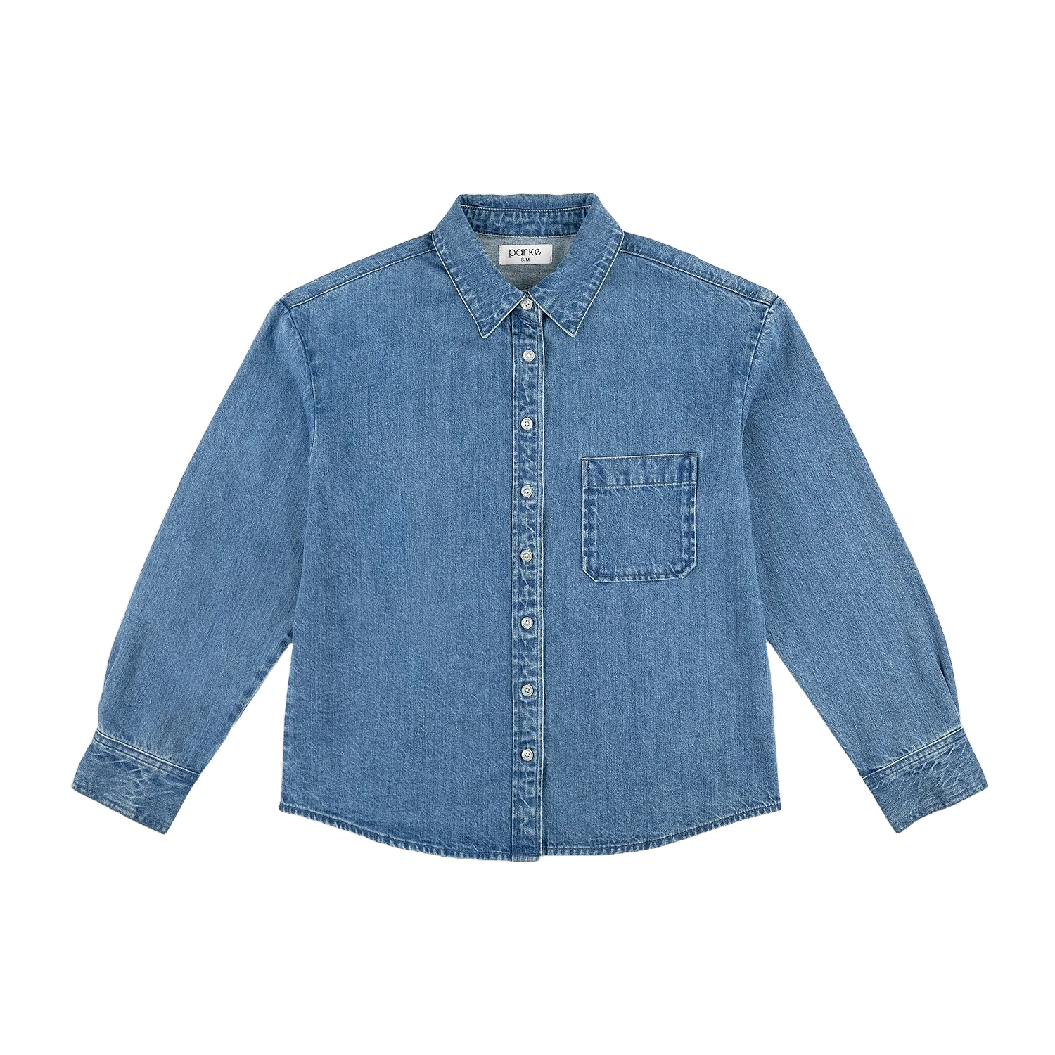 Lightweight Denim Button Down