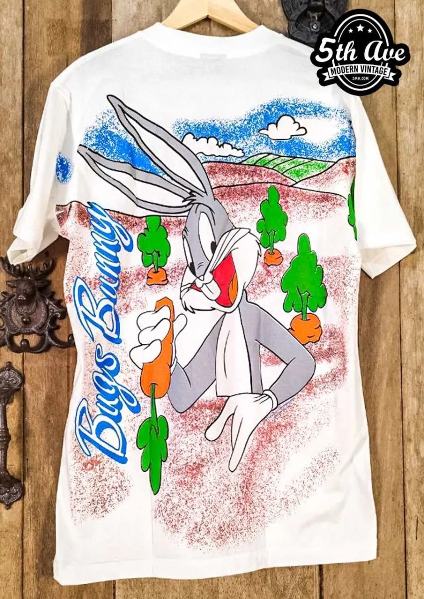 Looney Tunes Bugs Bunny Hare To The Thrones - New Vintage Animation T shirt