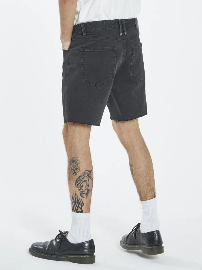 Mandude Denim Short - Aged Black