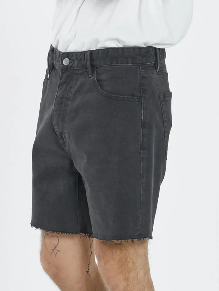 Mandude Denim Short - Aged Black