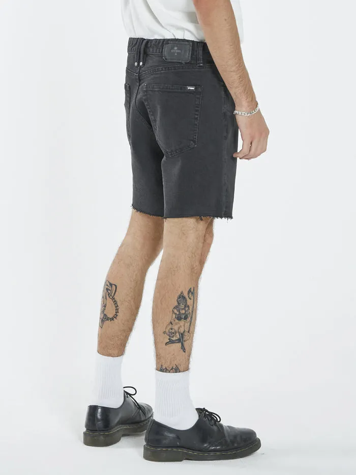 Mandude Denim Short - Aged Black