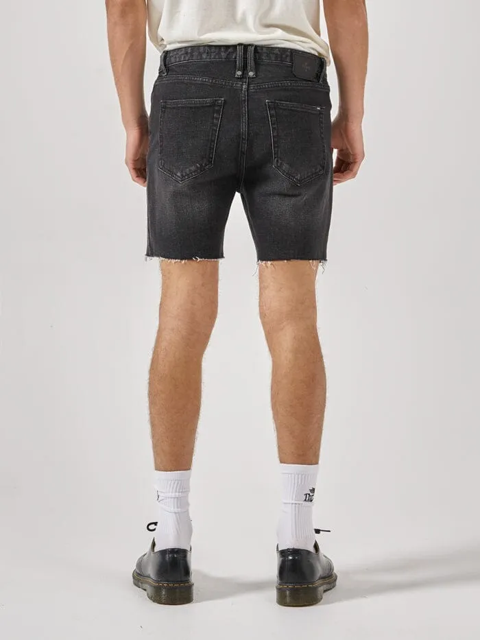 Mandude Denim Short - Smoke Black