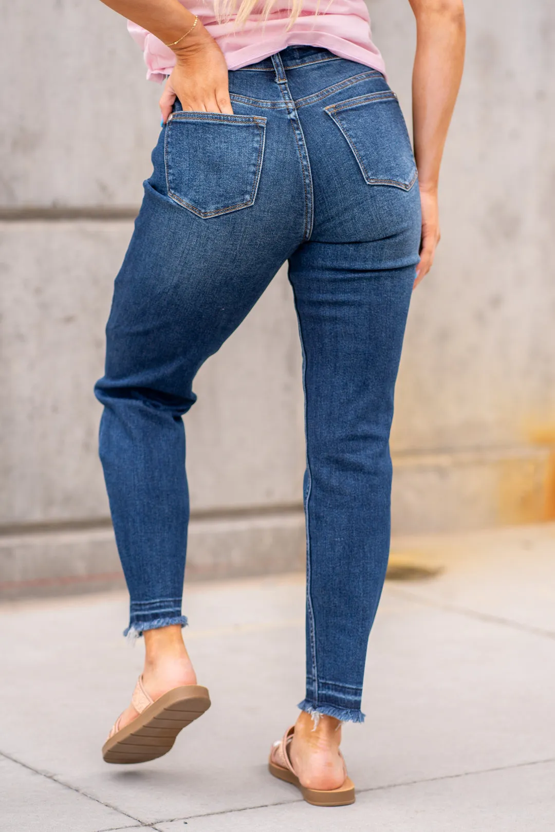 McAllen High Rise Released Hem Straight