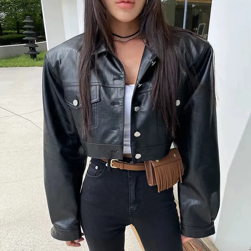 Miana Leather Bomber Jacket