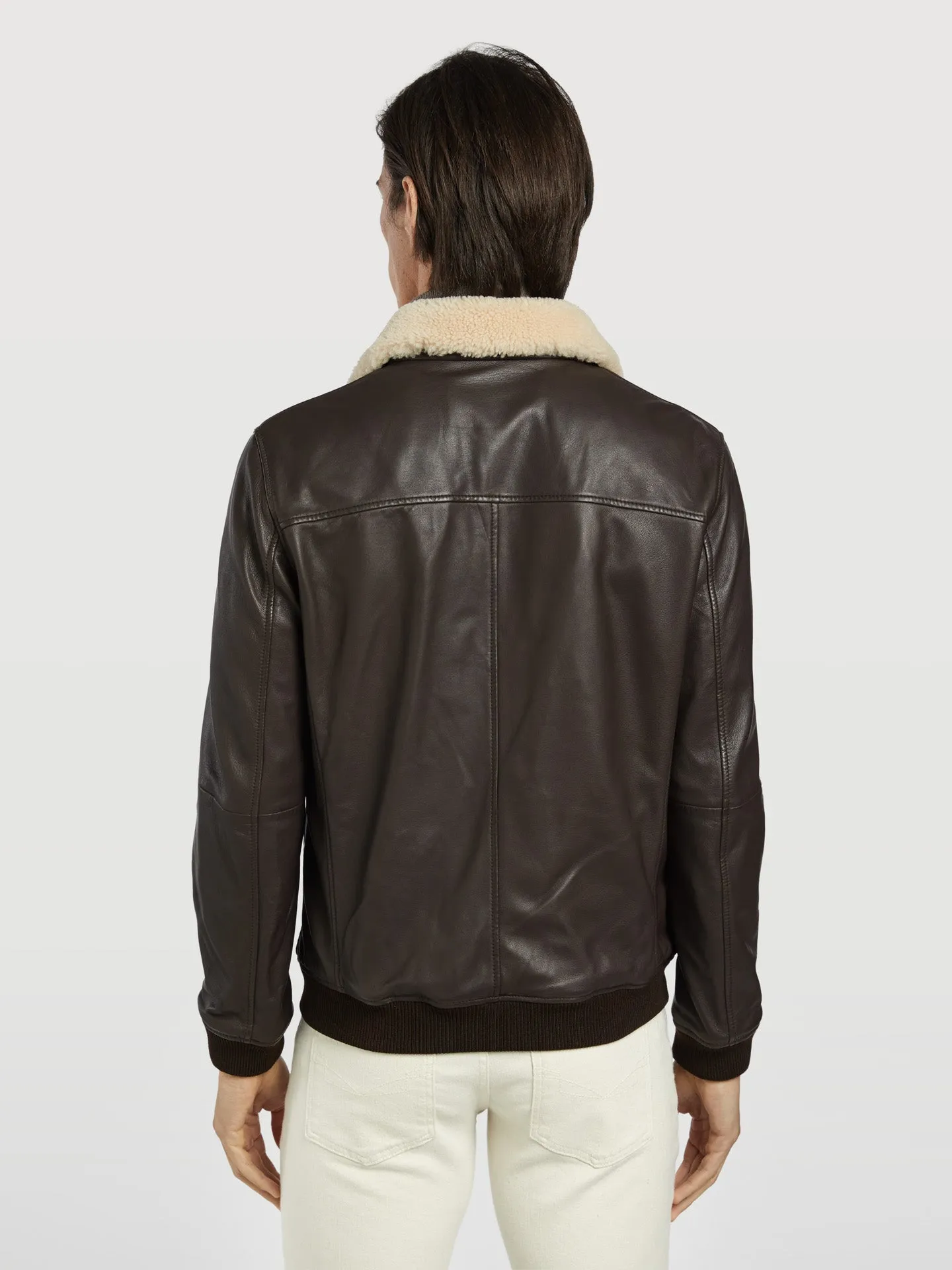 Napa leather bomber jacket