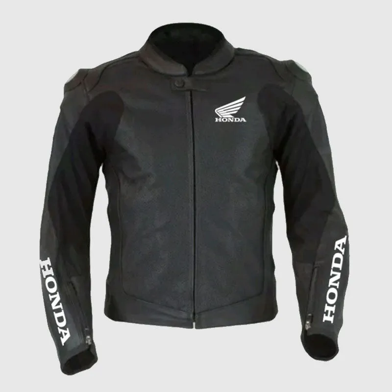 New Premium Quality Honda Leather Motorcycle Moto GP Jacket