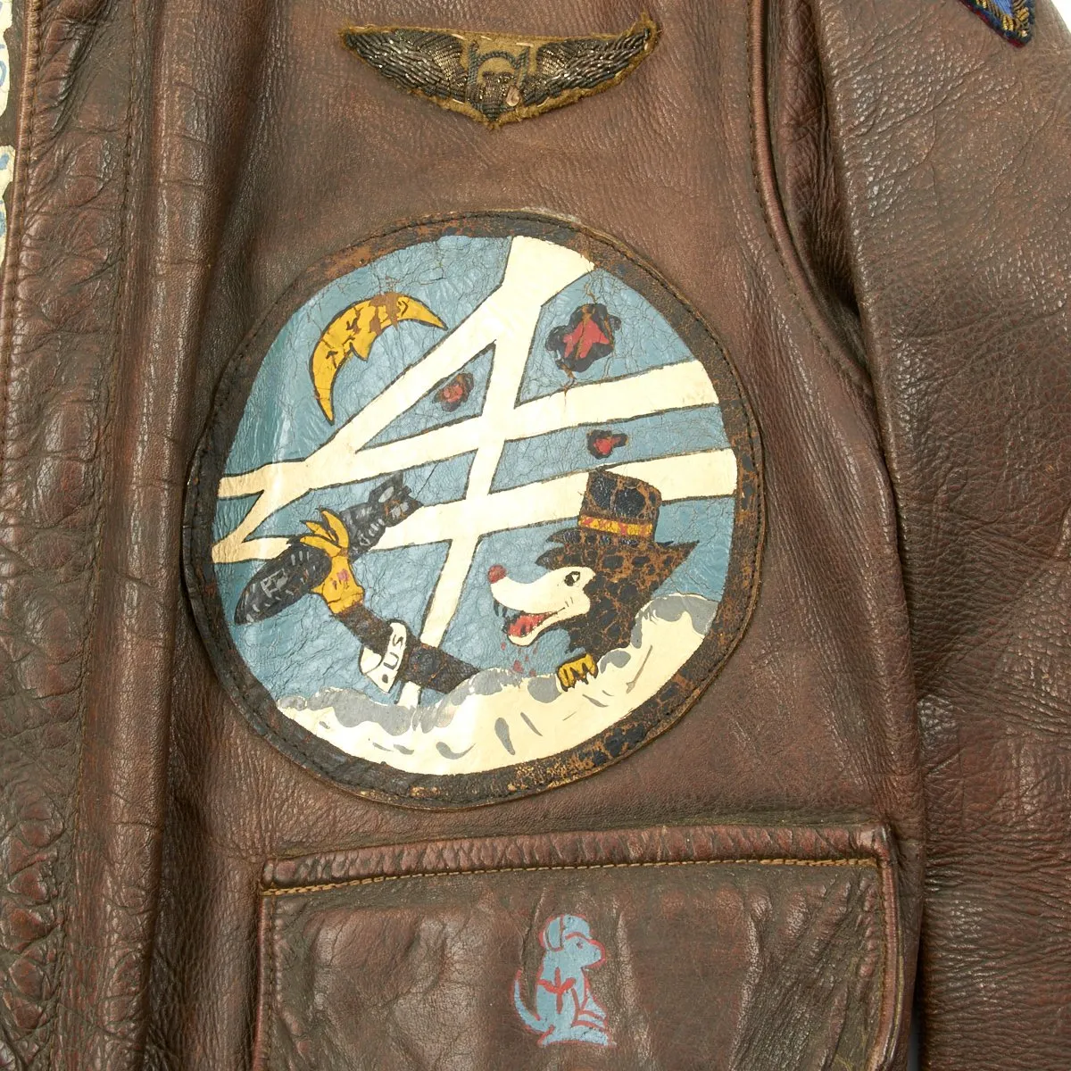 Original U.S. WWII Miss Burma 47th Bombardment Group A-2 Flight Jacket