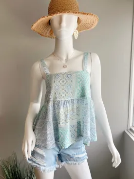 Patchwork Baby Doll Top (FINAL SALE)