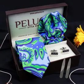 Peluche Floral Leaf Affair Blue Gift Box