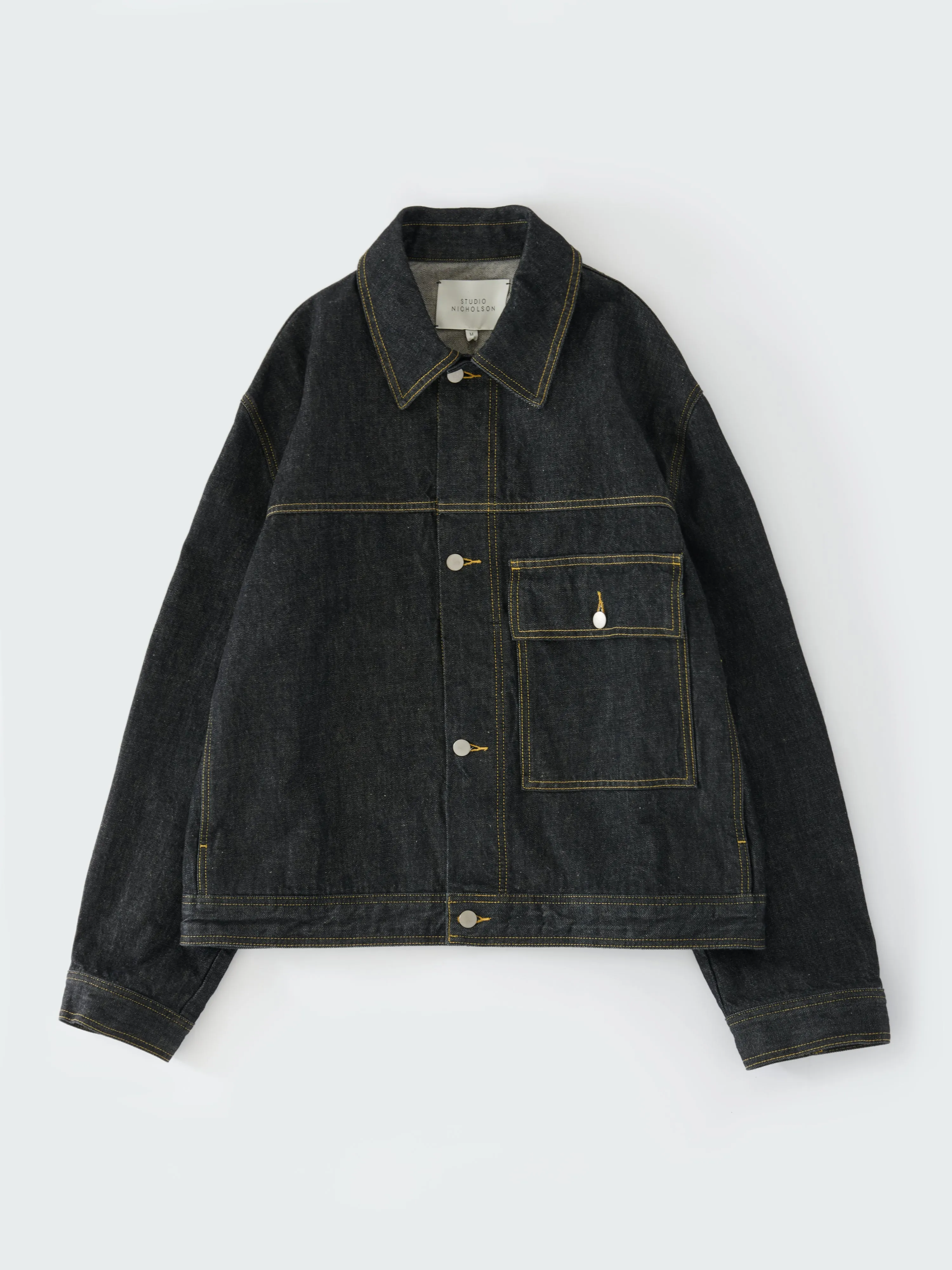 Petar Italian Denim Jacket in Black