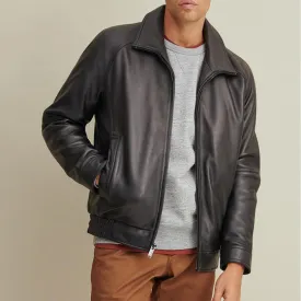 Purchase Best 100%High Quality New Style Fashion Lined Leather Bomber