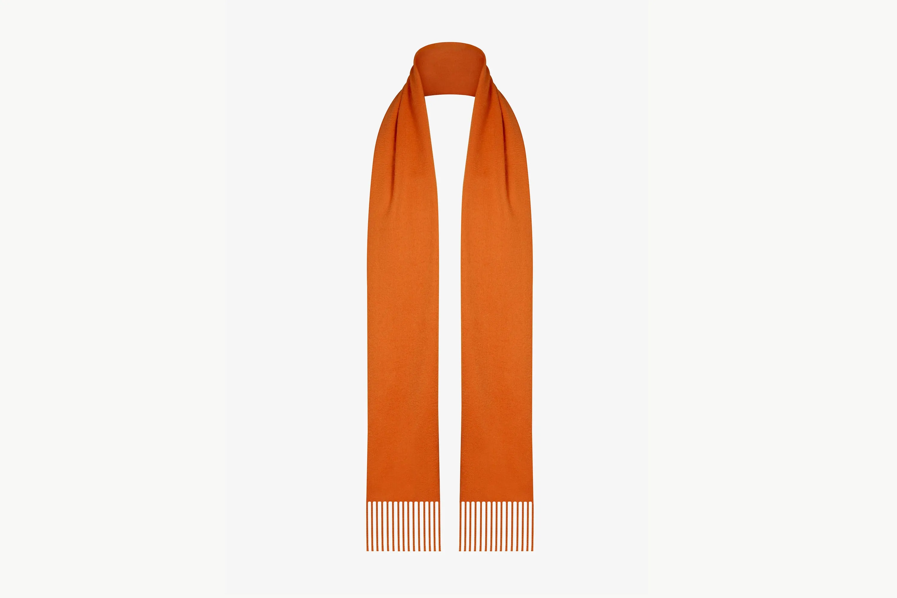 Pure Cashmere Scarf - Orange