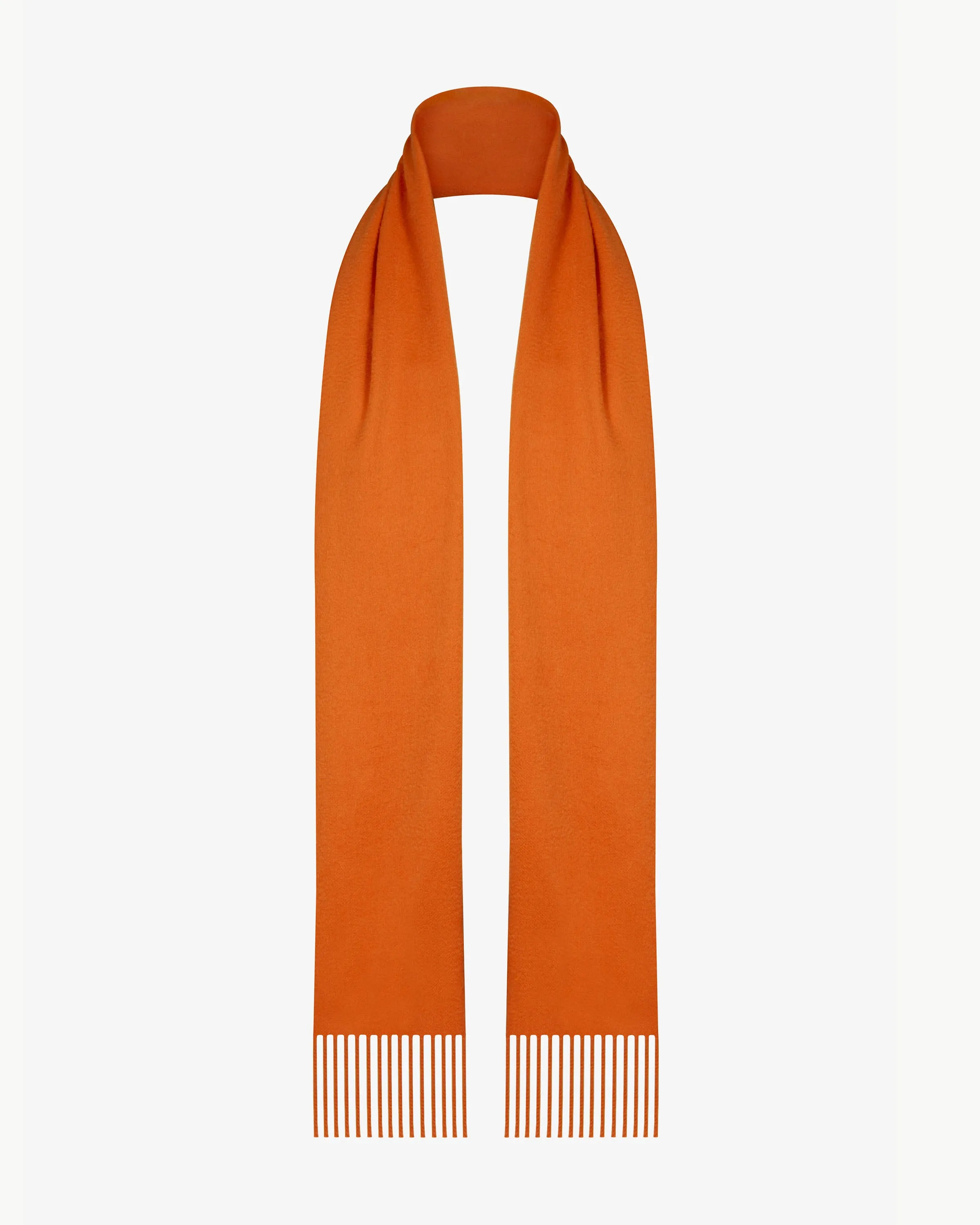 Pure Cashmere Scarf - Orange