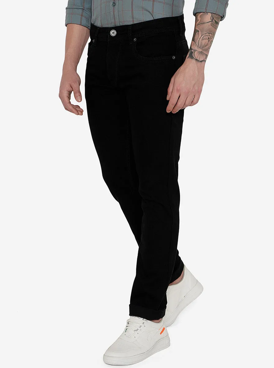 Raw Black Washed Narrow Fit Jeans | Greenfibre