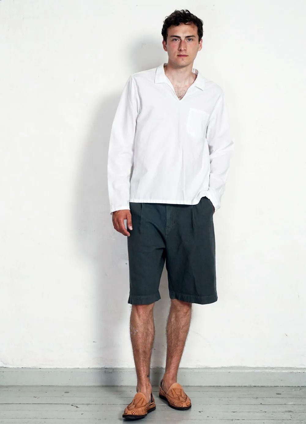 ROBIN | Super Wide Pleated Shorts | Oxidized