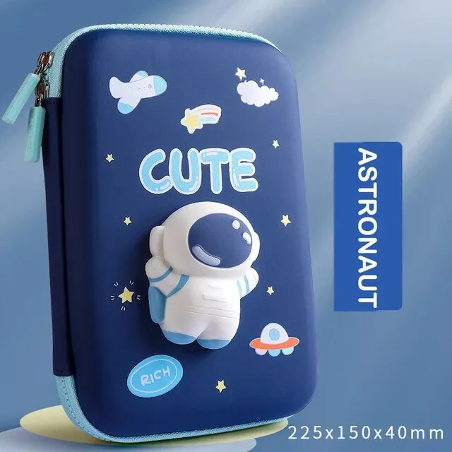 Space Pencil Case - 3D Eva with Cute Squishy Astronaut Pencil Case