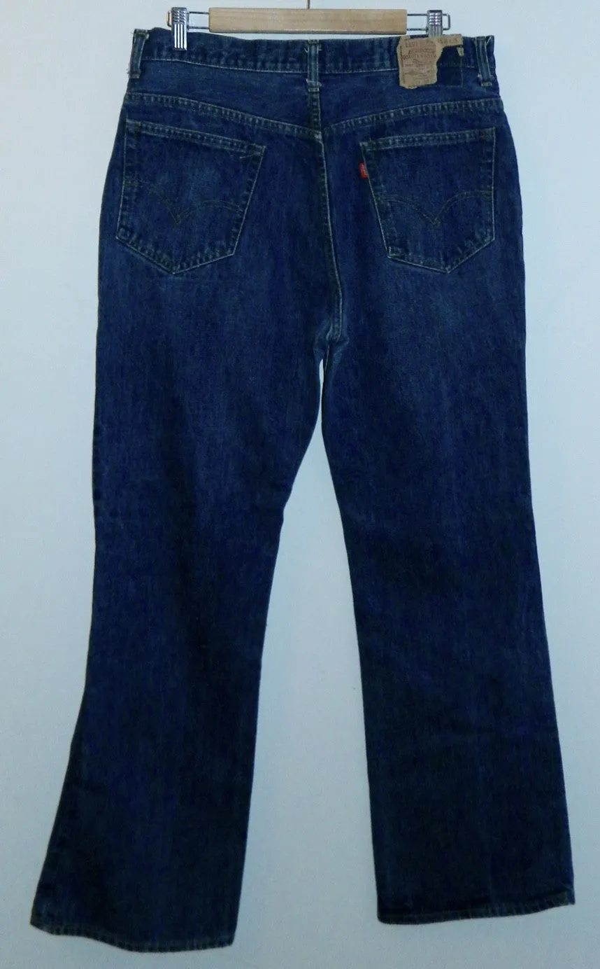 vintage 1980s jeans LEVI'S 517 boot cut dark denim 36 x 31