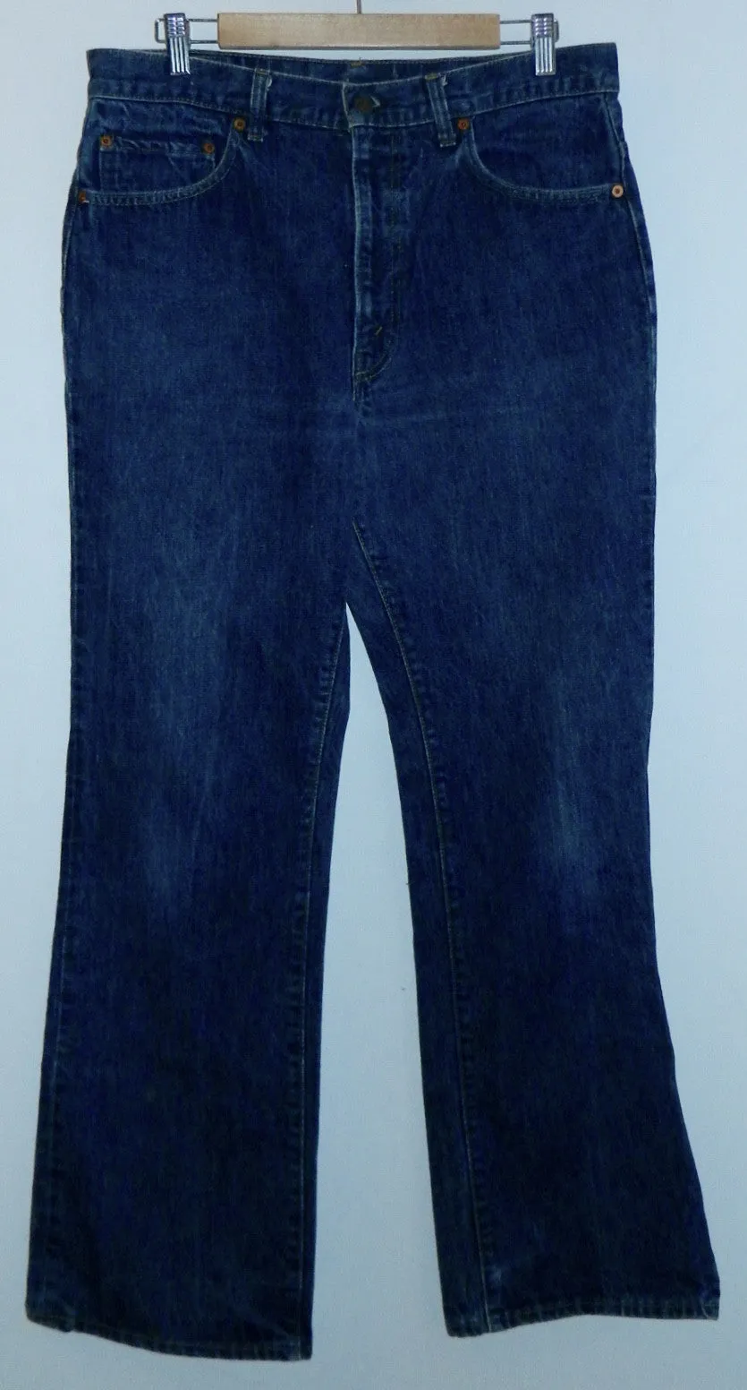 vintage 1980s jeans LEVI'S 517 boot cut dark denim 36 x 31