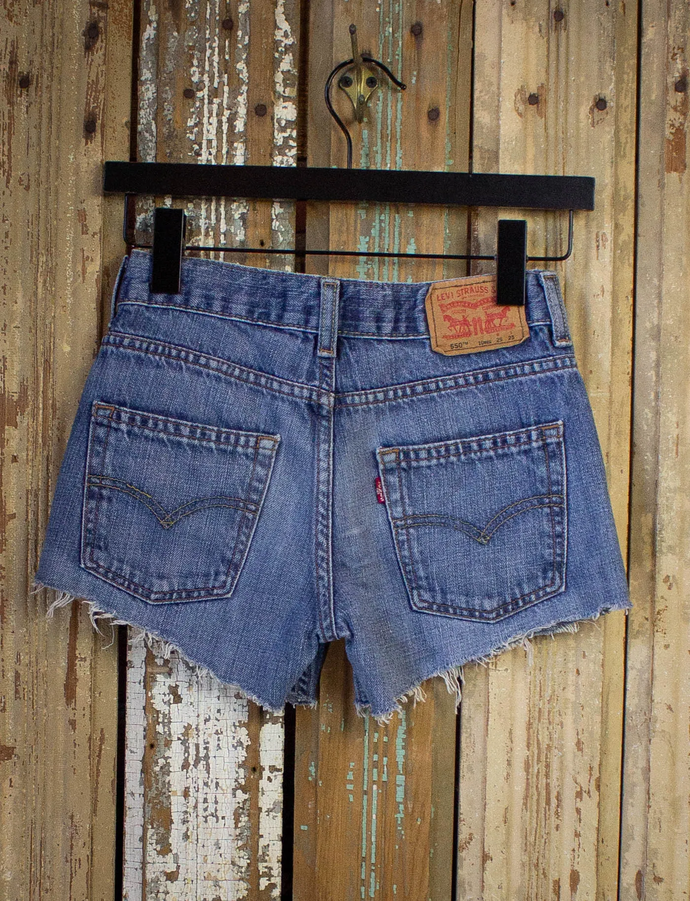 Vintage Levi Strauss 550 Cut Off Light Wash Shorts 25W