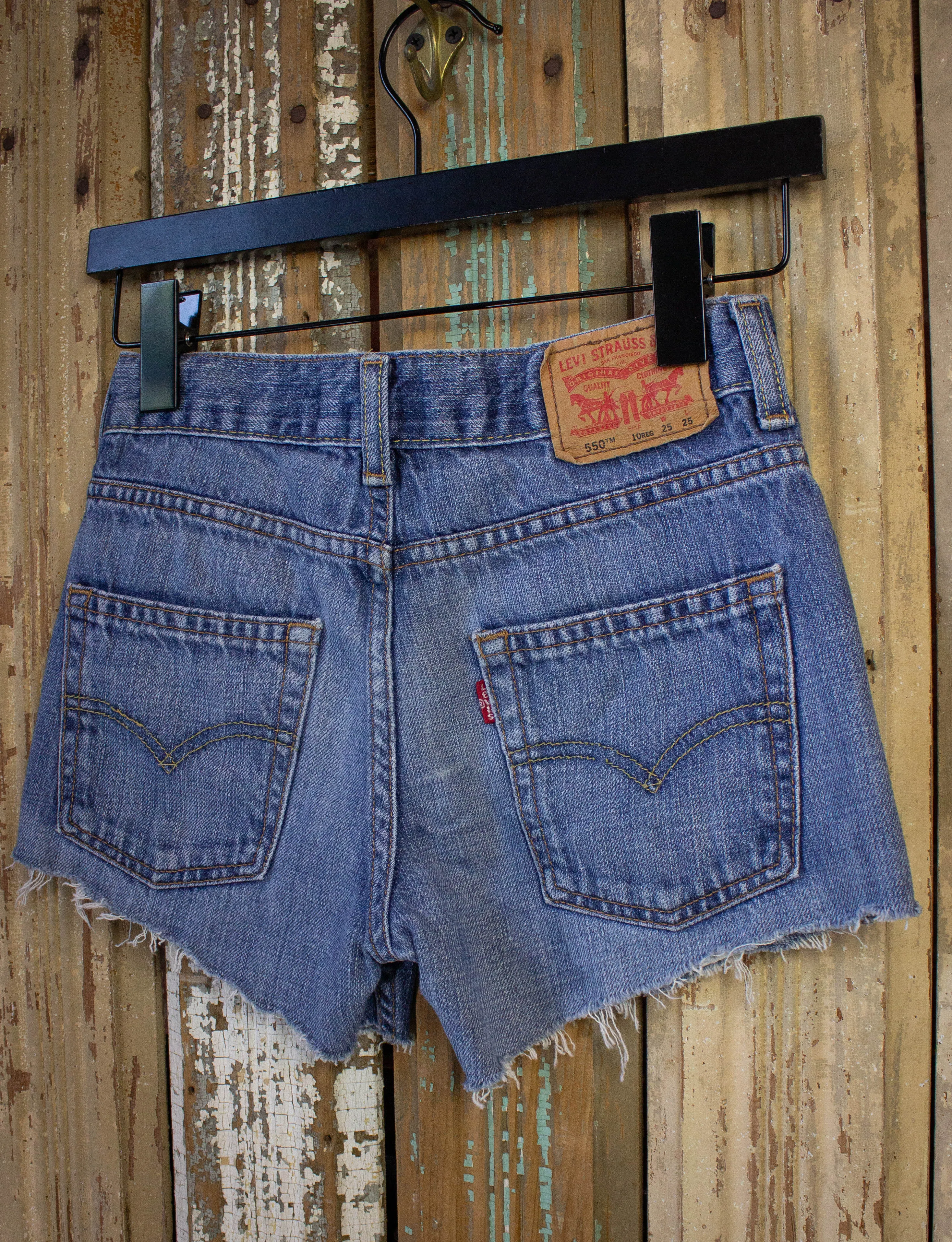 Vintage Levi Strauss 550 Cut Off Light Wash Shorts 25W